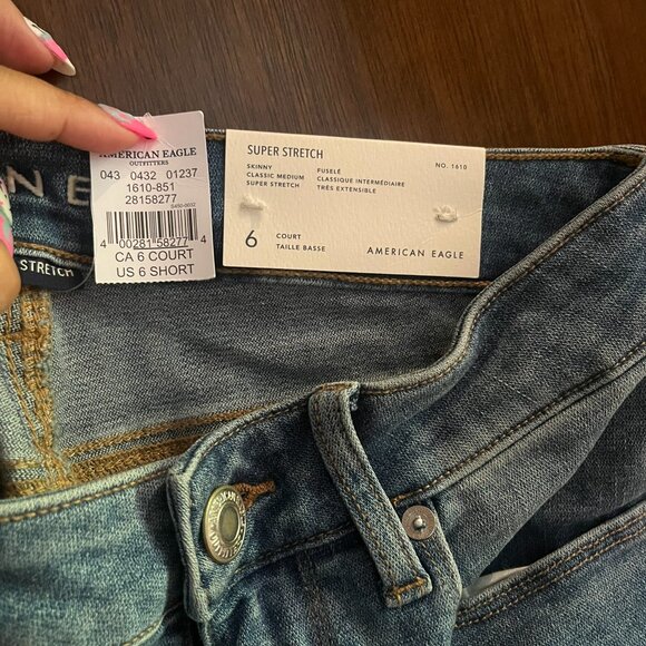 American Eagle Skinny Jeans Size 6 Short - Picture 5 of 5